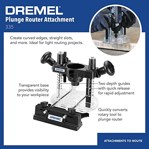 DREMEL By BOSCH ORIGINAL Plunge Router Attachment 335-01, 59% OFF