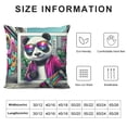 thumbnail image 5 of Orinice Cool Panda Skateboarder Graffiti Graphic Decorative Men Women Boy Girl Room Cushion Throw Pillow Cover for Home Couch Living Room Bed Sofa 20x20in, 5 of 5