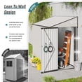 thumbnail image 4 of YIYADO Outdoor Storage Shed, Side Door Design, Single Door with Hinge, Color Steel Plate, Ventilation, Suitable for Various Occasions, 4 of 6