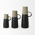 thumbnail image 5 of 10" Rustic Organic Black And Natural Decorative Jug, 5 of 5