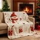 thumbnail image 4 of Decoraciones navideñas, adornos navideños, regalos de Navidad, mantas navideñas con ambiente festivo, regalos navideños para las fiestas, mantas con ambiente familiar, manta de fibra de poliéster, 4 of 6