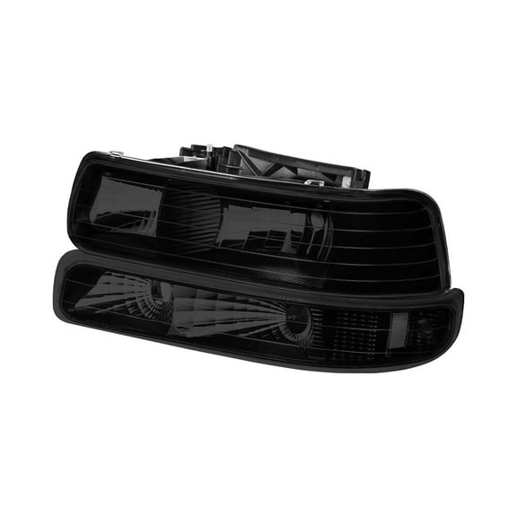 Smoke Headlights w/ Bumper Light For 99-02 Chevy Silverado 00-06 Tahoe Suburban