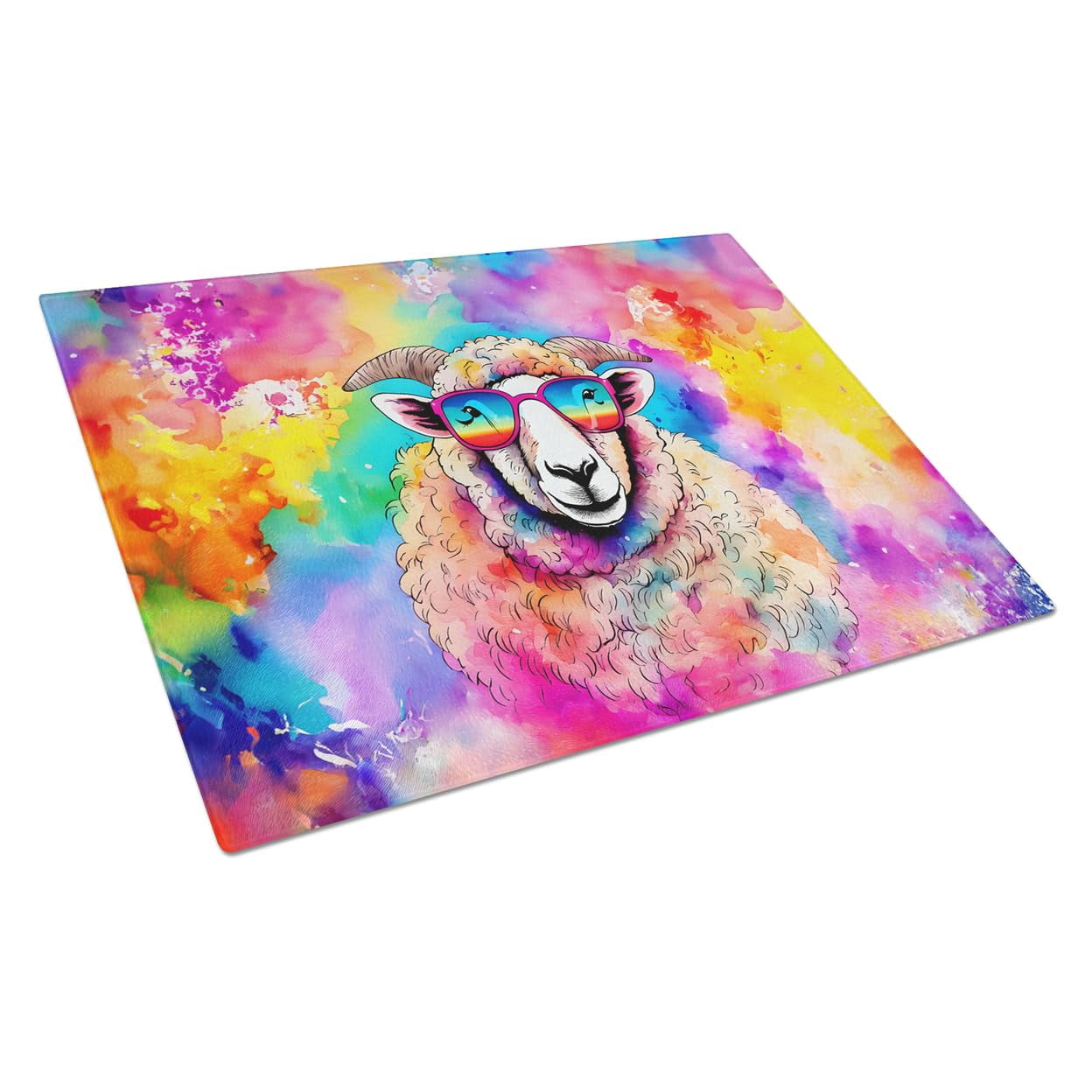 Carolines Treasures DAC3983LCB 15 x 12 in. Hippie Animal Fox Glass Cutting Board