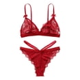 thumbnail image 5 of Gibobby Ropa sexy de mujer para sexo Ropa Interior Sexy con Cuello En V para Mujer, Lencería Sexy, Ropa Interior con Cordón Sin Espalda De Lencería(Rojo, G), 5 of 5