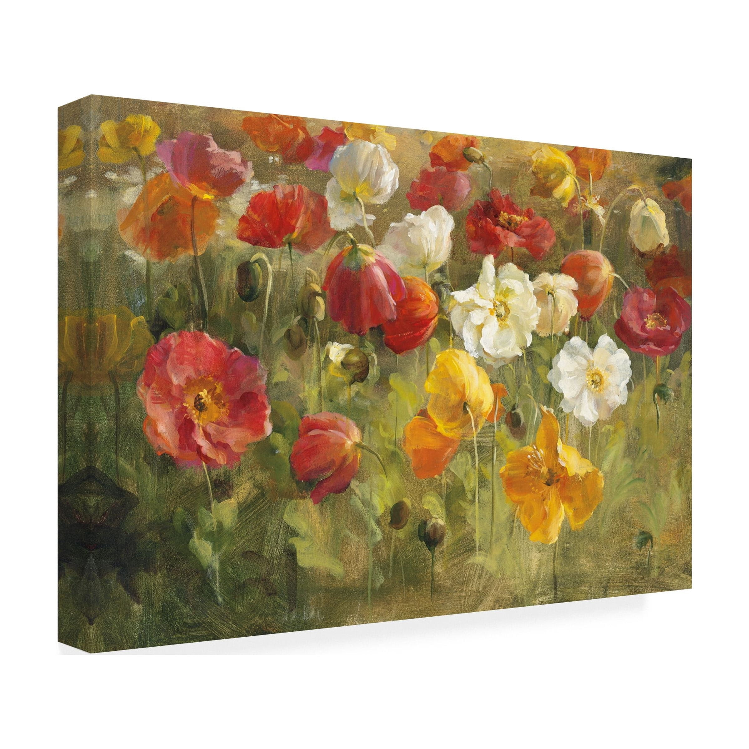 Danhui Nai 'Poppy Field Painting' Canvas Art