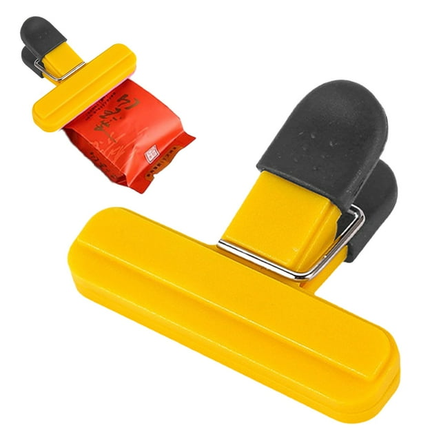 Tyeign Large Potato Chip Bag Sealing Clips, Reusable PVC Fresh Snack Sealers for Pantry Storage, Tea & Coffee Pouch Closers, Kitchen & Office Organization Accessories