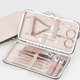 thumbnail image 1 of 12 in 1 Nail Clippers and Beauty Tool Portable Set, Rose Gold Martensitic Stainless Steel Manicure Set with Pink Leather Bag, 1 of 1