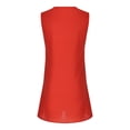 thumbnail image 5 of Women's Linen Dress, Sleeveless V Neck Midi Dress, Casual Summer Dress for Women, 5 of 5