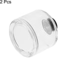 thumbnail image 3 of HARFINGTON 2pcs 150ml/5oz Empty Glass Diffuser Bottle 3.1" x 3.1" Refillable Fragrance Accessories Aromatherapy Jar Container for Replacement Reed Diffuser DIY Home Bathroom Transparent, 3 of 6