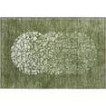 thumbnail image 2 of Addison Rugs Mayfield Washable Transitional Circles Olive Rectangle Rug, 1'8" x 2'6", 2 of 5