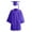 Purple, variant on Darzheoy Children Bachelor Outfits Casual Solid Color Graduation Performance Suit Round Neck Long Sleeve Loose 2 Piece Cute Versatile Sets ,Size 3-8 Years