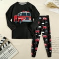 thumbnail image 2 of HCNTES Toddler Boy 2-piece Pajamas All-Weather Sleepwear Pjs Set Dailywear & Loungewear Outfits Set for Baby Boy(A01-Watermelon Red,8-9 Years), 2 of 8
