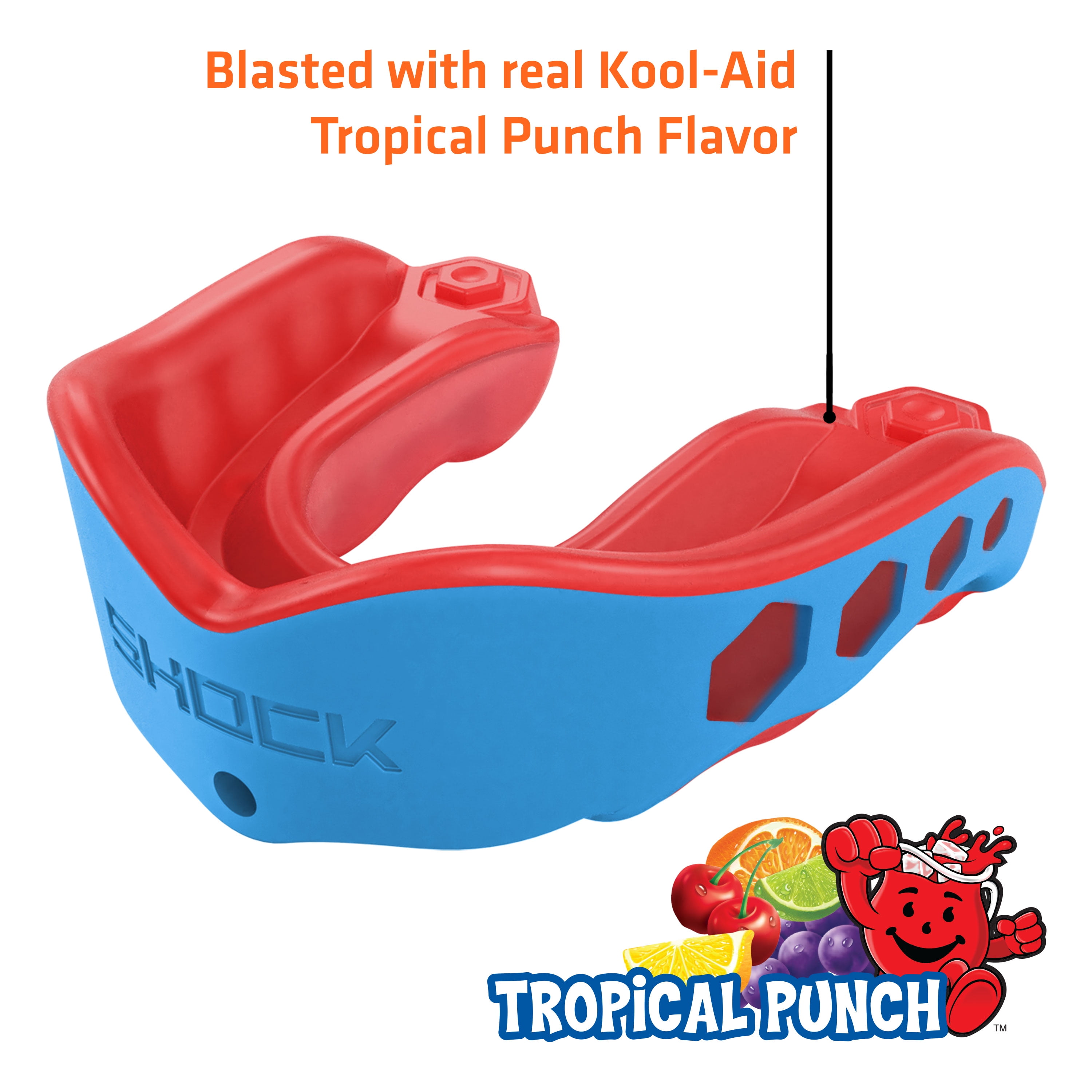 Shock Doctor, Mouth Guard, Gel Max Flavor Kool-Aid Tropical Punch