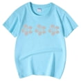 thumbnail image 5 of Chemise à Manches Longues pour Filles avec Arc-en-Ciel Chemise Décontractée Imprimée Col Rond Manches Courtes T-Shirt Chemise Décontractée, 5 of 5