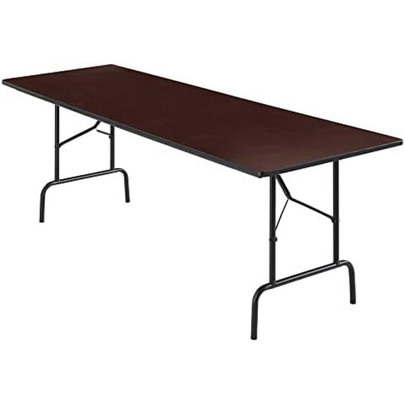 Folding Table, 29" H x 96" x 30" D, Walnut
