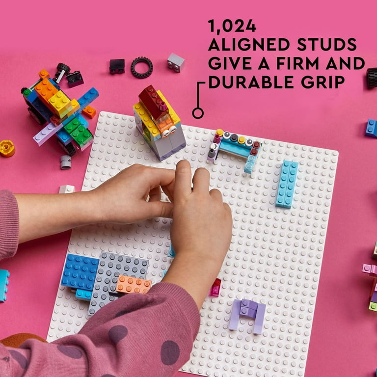 LEGO Classic White Baseplate Square 32x32 Stud Foundation to Build Play and Display Toy Brick Creations Great for Snowy and Winter Landscapes
