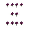 thumbnail image 3 of mmirethe 2x Faible Entretien Apparence Réaliste Faux Fleurs et Plantes Large Application Violet 5Set, 3 of 6