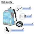 thumbnail image 4 of Naloa Sea and Fish Canvas Backpack for Men Women Rucksack Casual Travel Daypack College Tote Satchel Bookbag for Teens-Medium, 4 of 7