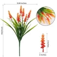 thumbnail image 5 of ZZ Nigirior Artificial Flowers for Outdoor Plants 24 Bundles Fake Lavender Plastic Faux Monkey Grass for Verandah Window Garden., 5 of 6