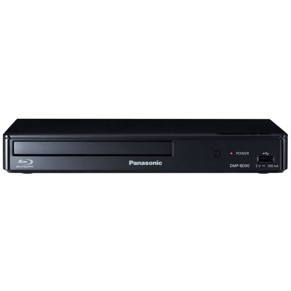 Open Box Panasonic DMP-BD90P-K Blu-Ray DVD Player with Full HD Picture Quality and Hi-Res Dolby Digital Sound, Black