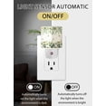 thumbnail image 2 of Fall Night Lights Auto Sensor Green Pumpkin Plug-in LED Nightlights Dusk to Dawn for Living Room, Bedroom, Stairways Thanksgiving Wall Decor, Daisy Flower Eucalyptus Leaves Linen Night Light, 2 of 9