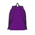 thumbnail image 2 of Lsque Purple Pattern Canvas Daypack, Durable Backpack, High-quality Versatile Backpack,Vintage Compact Backpack-Medium, 2 of 6