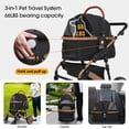 thumbnail image 4 of BestPet 3-Wheeled 3-in-1 Dog & Cat Stroller with Detachable Carrier, Black, 4 of 8