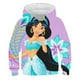 thumbnail image 2 of Niños princesa Jasmine sudaderas con capucha de dibujos animados ropa niña gráfico 3D Sudadera con capucha niños otoño primavera princesa Jasmine Pullover10T Gao Jinjia LED, 2 of 2