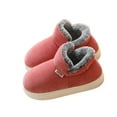 thumbnail image 4 of HaoXun Women's Closed-Toe Fleece-Lined Slippers - Stylish High-Top Warm Slippers for Fall/Winter, 4 of 9
