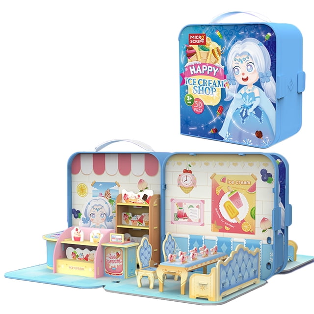 Mistaha Kids 3D Puzzle Book and Toy Set DIY Ice