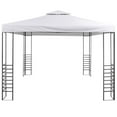 thumbnail image 2 of vidaXL Garden Gazebo 9.8'x9.8' White, 2 of 7