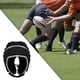 thumbnail image 3 of Protector de cabeza de Rugby transpirable casco de fútbol adulto niño joven Scrum Hat Negro Cola Protector de casco de rugby, 3 of 7
