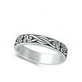 thumbnail image 4 of Traditional Celtic Triquetra Ring .925 Sterling Silver Band Jewelry Female Male Unisex Size 7, 4 of 4