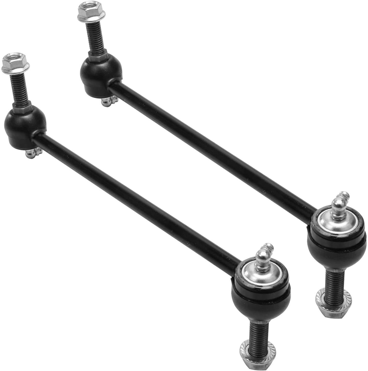 Detroit Axle - Front End 10pc Suspension Kit for 2005-2010 Ford Mustang 2006 2007 2008 2009, 2 Lower Control Arms + 2 Sway Bar Links + 4 Inner Outer Tie Rods + 2 Boots, Replacement
