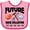 Pink and Fuchsia, variant on Inktastic Future Rock Collector Boys or Girls Baby Bib