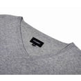 thumbnail image 3 of Krumba Men's Cotton Oversized V-Neck Classical Pull-On Sweater 6XL Charcoal, 3 of 11