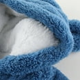 thumbnail image 5 of Newborn Baby Bear Onesie Outfit Suit Girls Boys Fleece Jumpsuit Romper Hooded Winter Snowsuit Clothes Blue 6-9 Months, 5 of 7