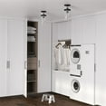thumbnail image 3 of Hudson & Canal SF0795 Langdon Blackened Bronze Semi Flush Mount Ceiling Light, 3 of 3