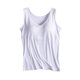 thumbnail image 2 of Camisola de manga corta para mujer con almohadilla para el pecho, sin aros de acero, ropa interior para yoga, pijamas deportivos para mujer, 2 of 4
