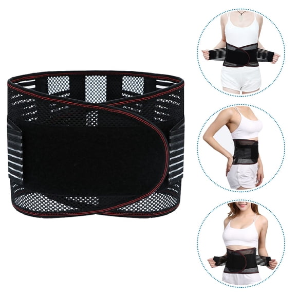 Beaupretty Womens Weight Lifting Belt Black Lumbar Brace for Abdomen and Lower Back