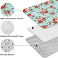 thumbnail image 5 of Pioneer Flower Floral Print Pattern Bathroom Rugs Sets 3 Piece,Toilet Cover Set,Absorbent Non Slip Bathroom Mats Sets with U-Shaped Contour Rug Toilet Rug Set, 5 of 5
