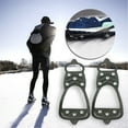 thumbnail image 1 of Fiudx Tacos para Calzado de Exterior, Crampones de Tracción de Ocho Dientes, Agarres Antideslizantes para Nieve, Clavos para Caminar Sobre Hielo, Diseño Ligero y Elástico, para Senderismo y Jogging,, 1 of 6