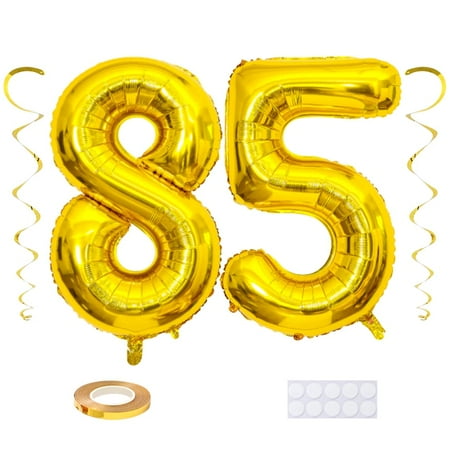

Maigendoo Jumbo 85 Number Balloon 40 Inch Large Digit Balloons Huge Helium Balloon Foil Mylar Balloo