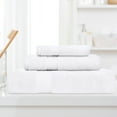 thumbnail image 2 of BNM Zero Twist Cotton 3 Piece Assorted Towel Set, White, 2 of 4