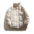 thumbnail image 1 of Chaqueta de invierno acolchada de algodón con cuello alto, chaqueta acolchada de algodón, ropa de pan, estudiantes de chaqueta gruesa acolchada de algodón, 1 of 6