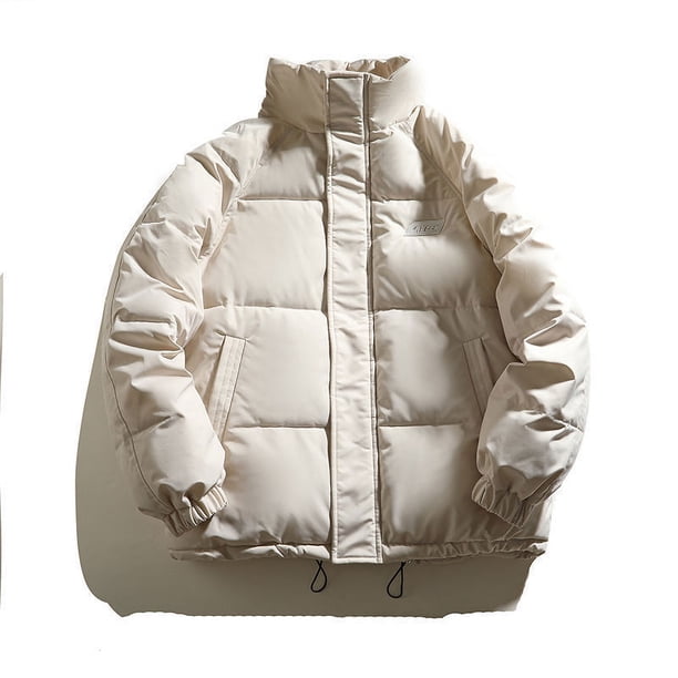 Chaqueta de invierno acolchada de algodón con cuello alto, chaqueta acolchada de algodón, ropa de pan, estudiantes de chaqueta gruesa acolchada de algodón