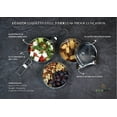 thumbnail image 4 of Stainless Steel Lunch Box, 3 Tier Round with Spork, 40 Oz, 4 of 9