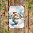 thumbnail image 2 of Hello Winter Ragdoll Frosty Morning Walk Welcome Snowy Christmas Vertical Metal Aluminum Sign Cat Lover Kitten Owner Gifts Idea Wall Art Home Decor - 02018, 2 of 5
