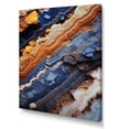thumbnail image 2 of Designart "Tourmaline Stone in Blue and Orange" Landscapes Canvas Wall Art - Traditional Blue Stone Geode Bedroom Canvas Wall Art, 2 of 6