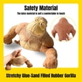 thumbnail image 2 of Yhan Juguete De Mono Elástico Squishies De Tendencia Juguete Fidget Mono De Peluche Pegamento Elástico Relleno De Arena Gorila De Goma Squishy Juguetes para Niños Y Adultos, 2 of 5
